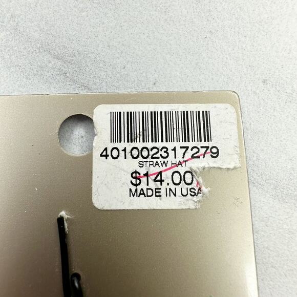 Vintage Charming by Chico's Straw Hat with Hidden Lizard Charm Made in USA - Picture 14 of 14